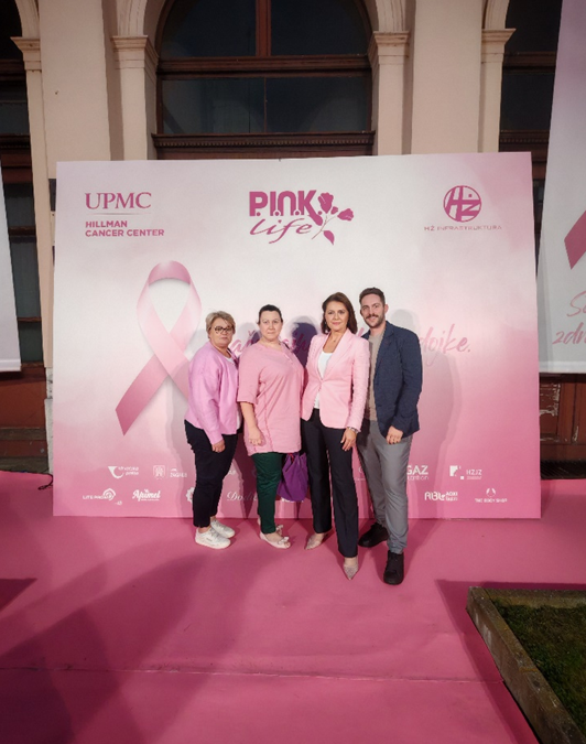 Izvješće  Zajedno u ružičastom: Osvjetljavanje Glavnog kolodvora 30. rujna 2025., Zagreb